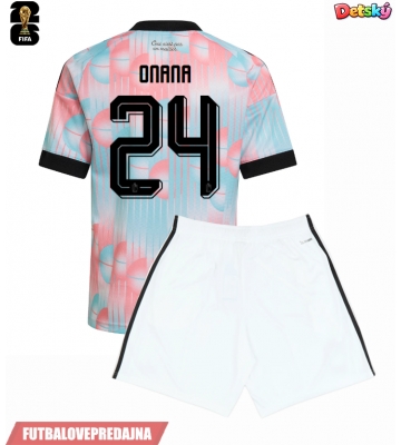 Lacne Dětský Futbalové dres Belgicko Amadou Onana #24 MS 2026 Krátky Rukáv - Preč (+ trenírky)